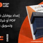 إعداد بروفايل شركة عقارية PDF أو شركة عقارات وتسويق عقاري