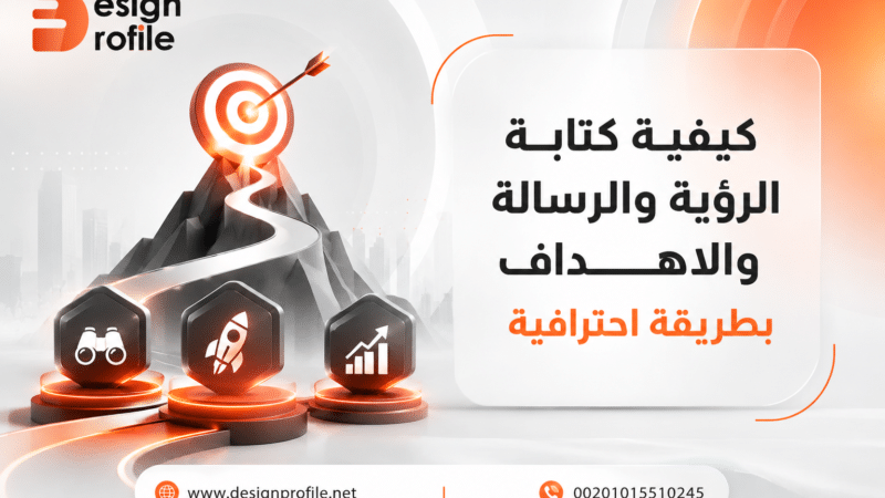 كيفية كتابة الرؤية والرسالة والاهداف