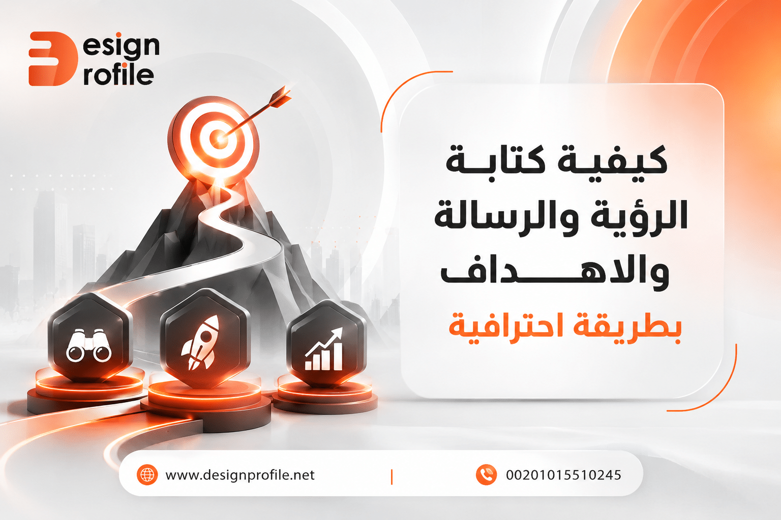 كيفية كتابة الرؤية والرسالة والاهداف