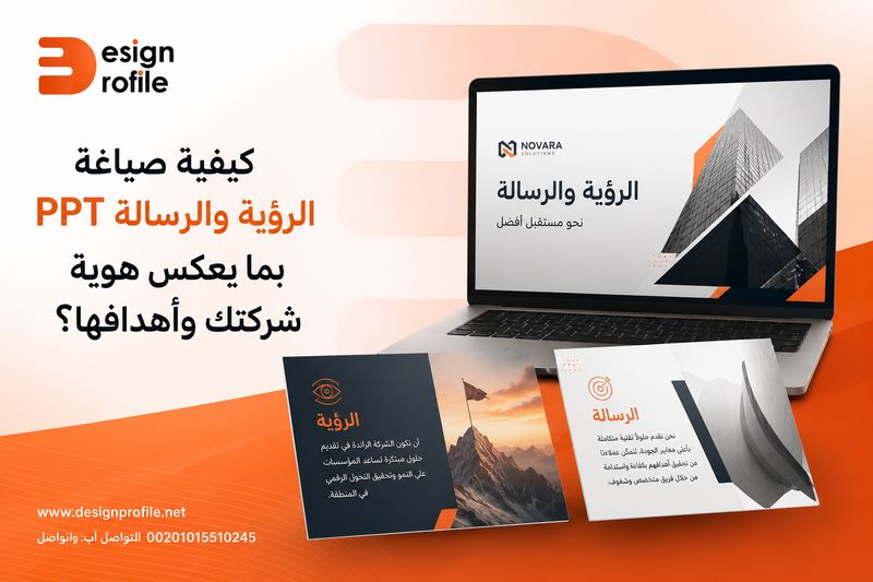 كيفية صياغة الرؤية والرسالة PPT بما يعكس هوية شركتك وأهدافها؟ صياغة الرؤية والرسالة PPT